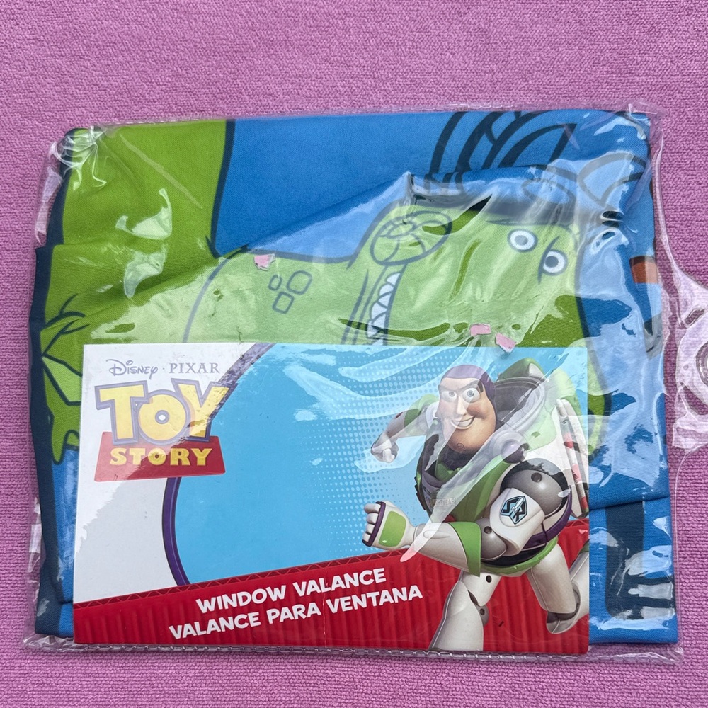 Disney Toy Story Window Valance - Green and Blue